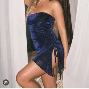 Princess Polly Midnight Blue Strapless Dress